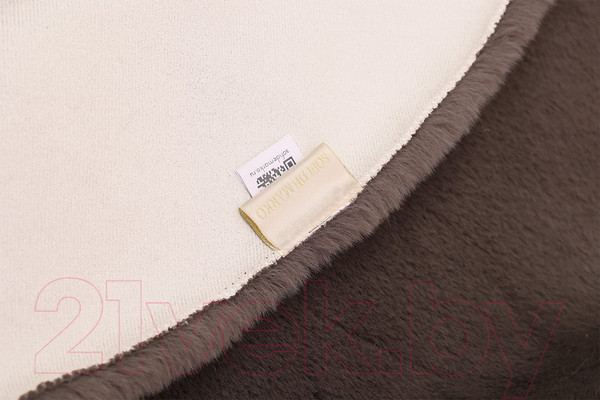 Изображение товара Коврик Sofi de Marko Плюшевый 150х150 / Ков-П-Ш-150Д (шоколадный)