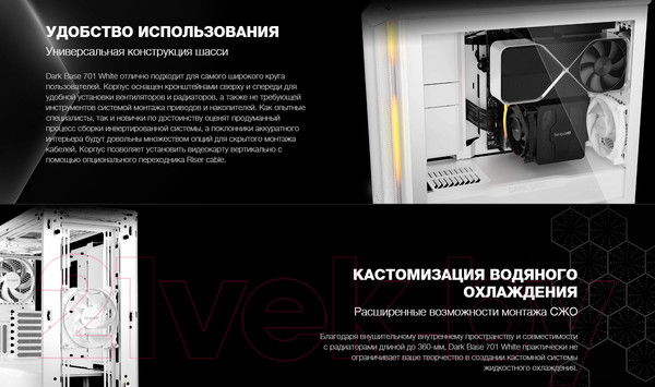 Изображение товара Корпус для компьютера Be quiet! Dark Base 701 White (BGW59)