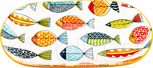 Изображение товара Блюдо ЭСТЕТ Рыбки / ЭТ-73827