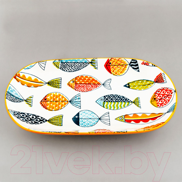Изображение товара Блюдо ЭСТЕТ Рыбки / ЭТ-73827