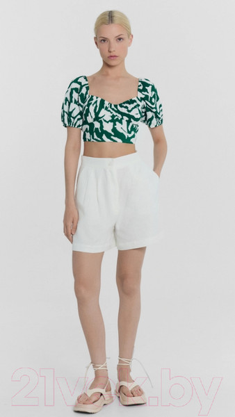 Изображение товара Кроп-топ Mark Formelle 112851 (р.170-92-98, белые пятна на изумрудном)
