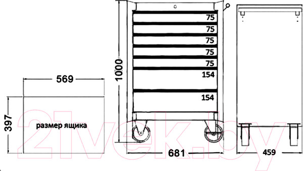 Изображение товара Тележка инструментальная JTC JTC-5640