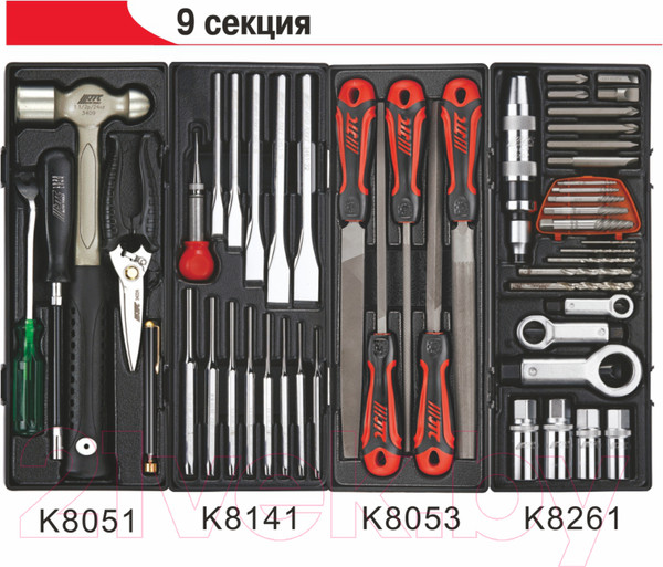 Изображение товара Тележка инструментальная JTC JTC-3931+5639+578