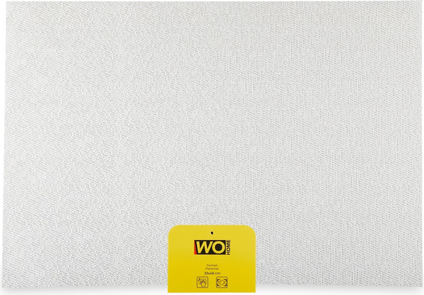 Изображение товара Набор плейсматов Wo Home Shimmer 33x48 / WO1057-6 (белый)