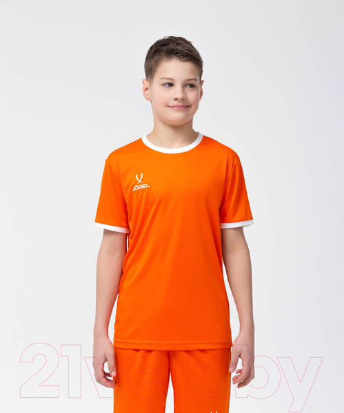 Изображение товара Футболка игровая футбольная Jogel Camp Origin Jersey / JFT-1020-K (YXS, оранжевый/белый)