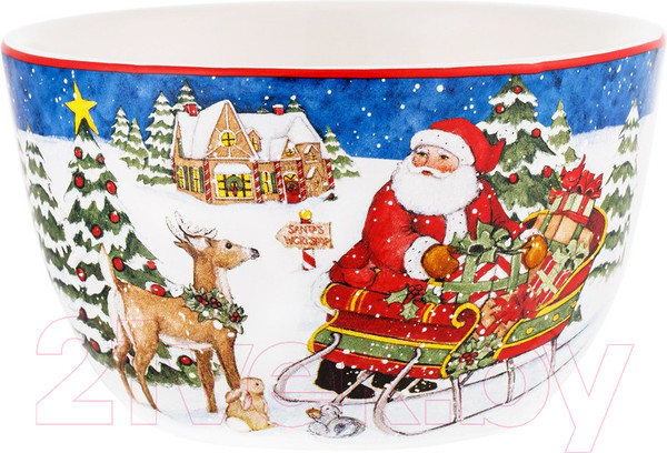 Изображение товара Салатник Certified Мастерская Санта-Клауса Зайчонок и бельчонок / CER37273-1