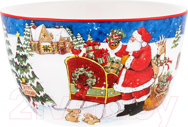 Изображение товара Салатник Certified Мастерская Санта-Клауса Два зайчонка / CER37273-2