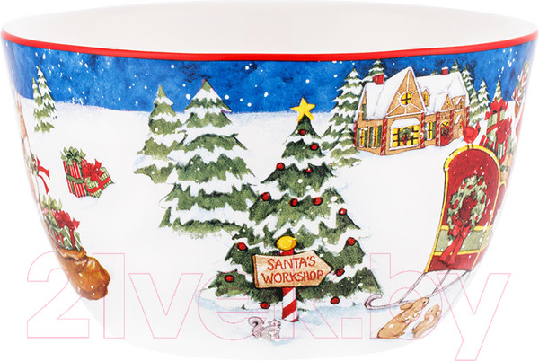 Изображение товара Салатник Certified Мастерская Санта-Клауса Два зайчонка / CER37273-2