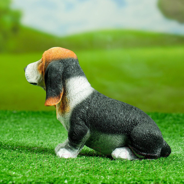 Изображение товара Фигурка для сада Хорошие сувениры Щенок бассет хаунда сидячая / 3585210