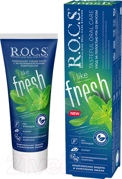 Изображение товара Зубная паста R.O.C.S. iLike Fresh (74г)