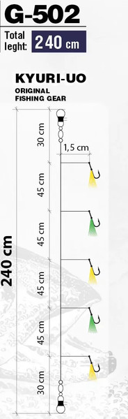 Изображение товара Комплект оснастки для приманки Higashi G-502 #12 Mix 1 / 05502_5234