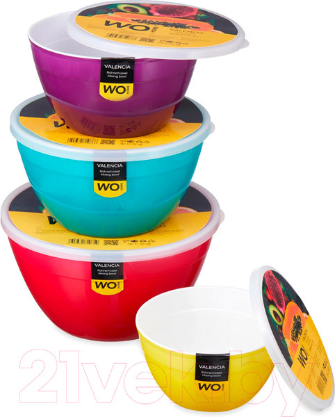 Изображение товара Набор мисок Wo Home Valencia / WO1075/76/77/78