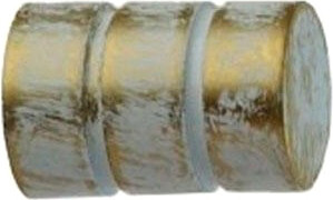 Изображение товара Набор наконечников для карниза Lm Decor YF088 Цилиндр 16мм (2шт, белое золото)