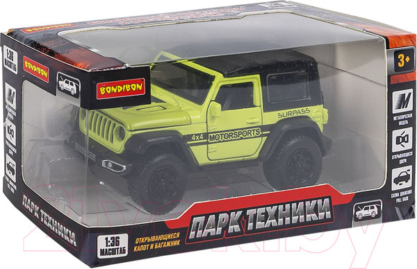 Изображение товара Масштабная модель автомобиля Bondibon Парк Техники / ВВ6412
