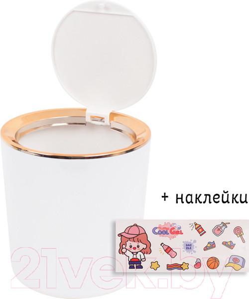 Изображение товара Контейнер для мусора Darvish DV-H-1843-3 (белый)