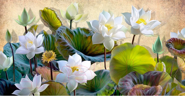 Изображение товара Фотообои листовые Citydecor Цветы и растения 163 (500x260см)