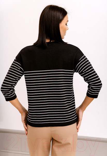 Изображение товара Джемпер Romgil ТЗ367 (р.158-164-84-90, черный/белый)