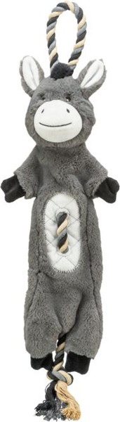 Изображение товара Игрушка для собак Trixie Ослик на веревке / 36099