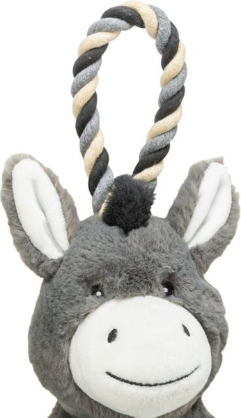 Изображение товара Игрушка для собак Trixie Ослик на веревке / 36099
