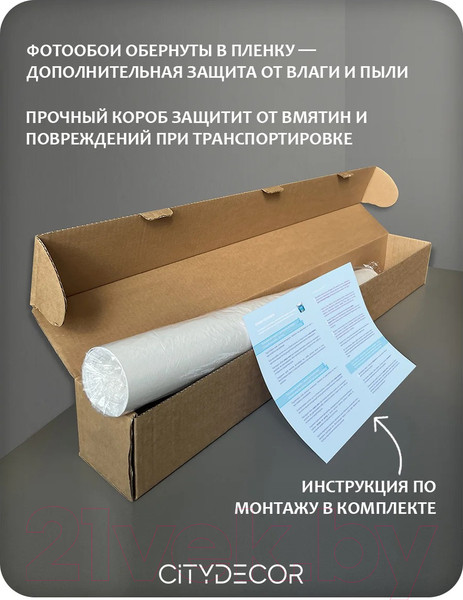 Изображение товара Фотообои листовые Citydecor Пальмовые листья AIR 63 (500x260см)