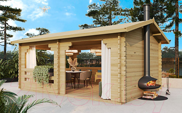 Изображение товара Беседка ДомБелКом Б-2 3.5x5.6