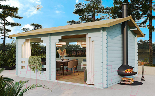 Изображение товара Беседка ДомБелКом Б-2 3.5x5.6