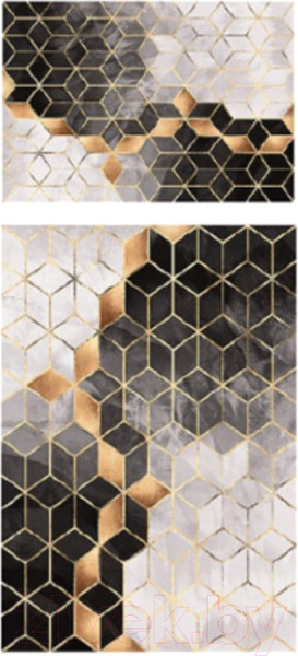 Изображение товара Набор ковриков для ванной и туалета Lemir home HT 322 (100x60/40x60)