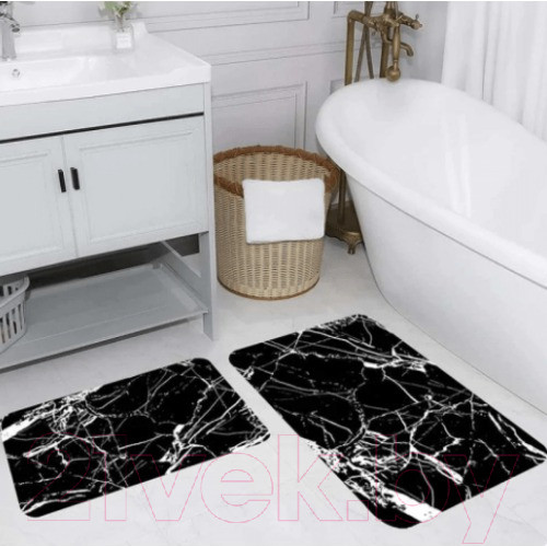 Изображение товара Набор ковриков для ванной и туалета Lemir home HT 415 (100x60/40x60)