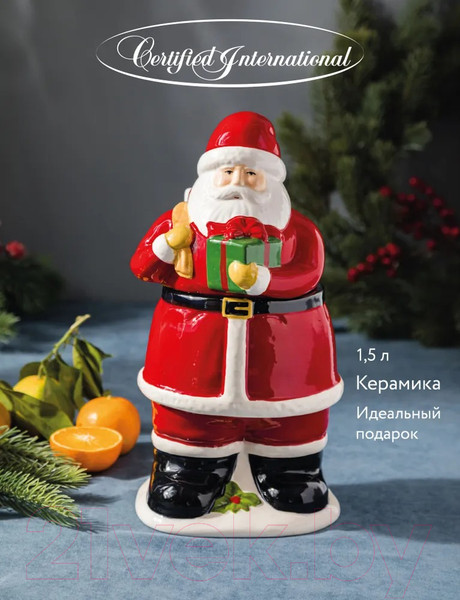 Изображение товара Емкость для хранения Certified Счастливое Рождество Санта / CER36927