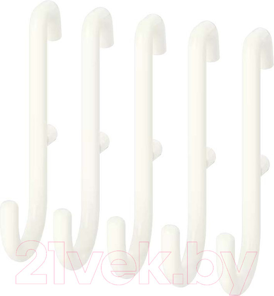 Изображение товара Набор крючков для стенки-органайзера Swed house Savaran 34.72.2790 (5шт, белый)