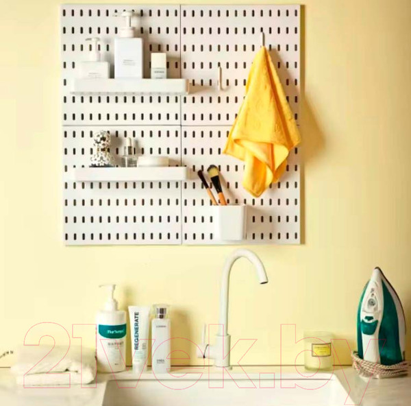 Изображение товара Набор крючков для стенки-органайзера Swed house Savaran 34.72.6265 (3шт, белый)