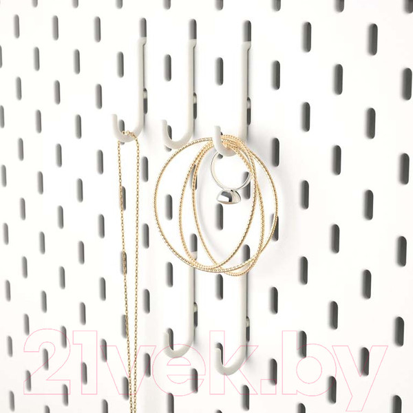 Изображение товара Набор крючков для стенки-органайзера Swed house Savaran 34.72.6265 (3шт, белый)