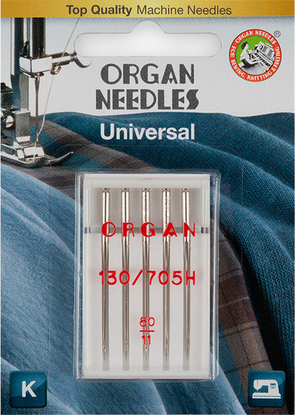 Изображение товара Набор игл для бытовой швейной машины Organ Универсальные №100 / 9890214 (5шт)