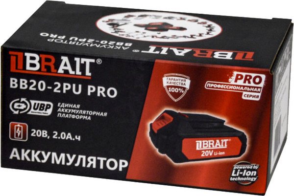 Изображение товара Аккумулятор для электроинструмента Brait BB20-2PU PRO