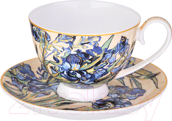Изображение товара Чашка с блюдцем Lefard Ирисы / 104-1012