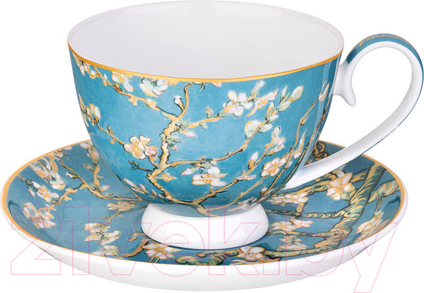 Изображение товара Чашка с блюдцем Lefard Цветущий миндаль / 104-1010