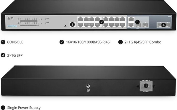 Изображение товара Коммутатор Cisco FS S3260-16T4FP