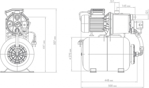 Изображение товара Насосная станция Джилекс Джамбо 70/50 Н-24 (2.0) / 3712
