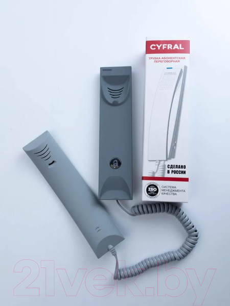 Изображение товара Аудиодомофон Цифрал КМ-3 (серый шелк)