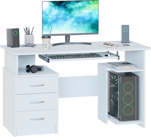 Изображение товара Компьютерный стол Сокол-Мебель КСТ-08.1 (белый)