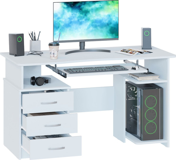 Изображение товара Компьютерный стол Сокол-Мебель КСТ-08.1 (белый)