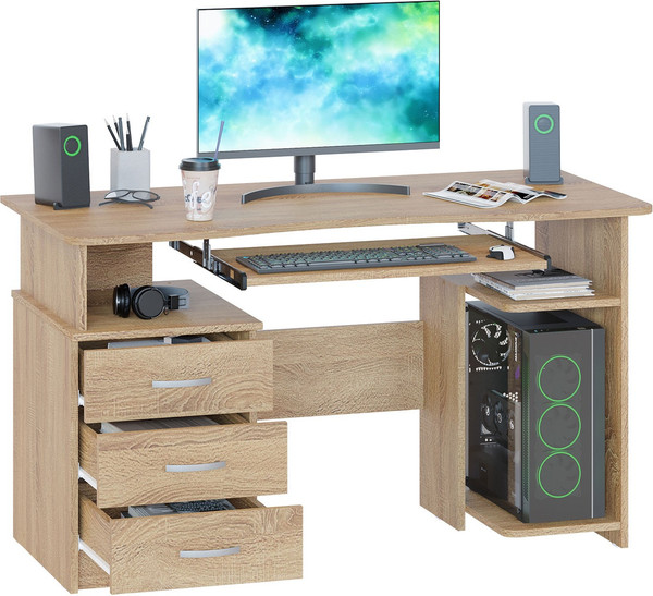 Изображение товара Компьютерный стол Сокол-Мебель КСТ-08.1 (дуб сонома)