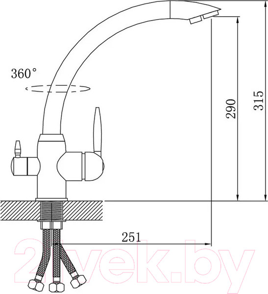 Изображение товара Смеситель Potato P4099