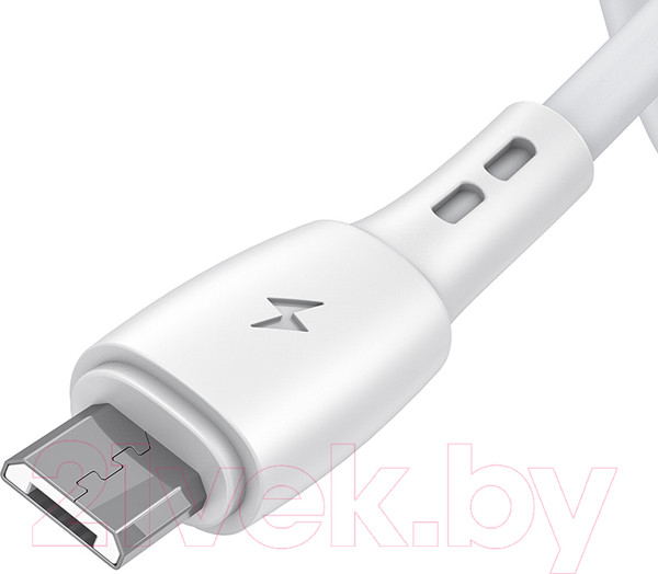 Изображение товара Кабель Vipfan X06 USB-Micro (1м, белый, в футляре)