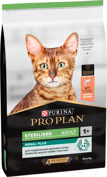 Изображение товара Сухой корм для кошек Pro Plan Sterilised с лососем (10кг)