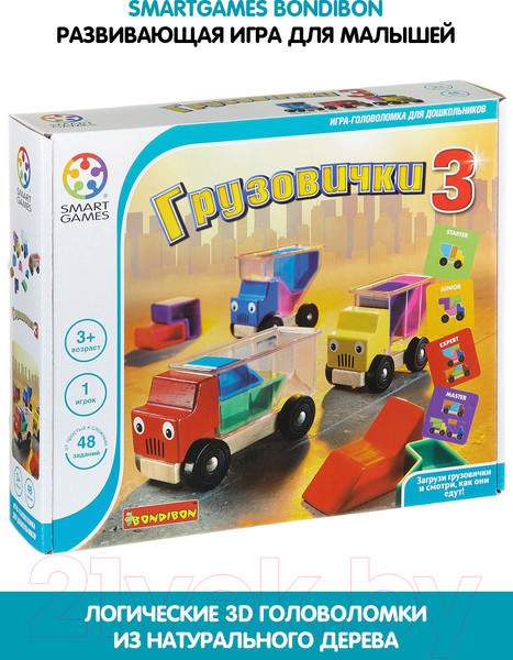 Изображение товара Настольная игра Bondibon Грузовички ВВ0867