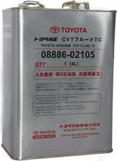 Изображение товара Трансмиссионное масло Toyota/Lexus CVT Fluid TC / 0888602105 (4л)