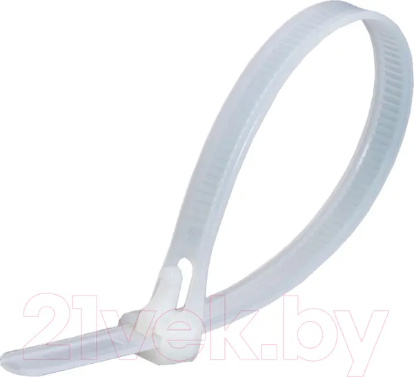 Изображение товара Стяжка для кабеля Fortisflex КСР 56183 (100шт, белый)