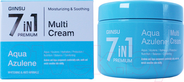 Изображение товара Крем для лица Giinsu 7in1 Premium Aqua Azulene Cream (90г)
