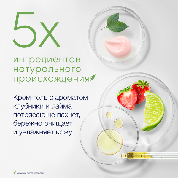 Изображение товара Гель для душа Dove Клубника и лайм (610мл)